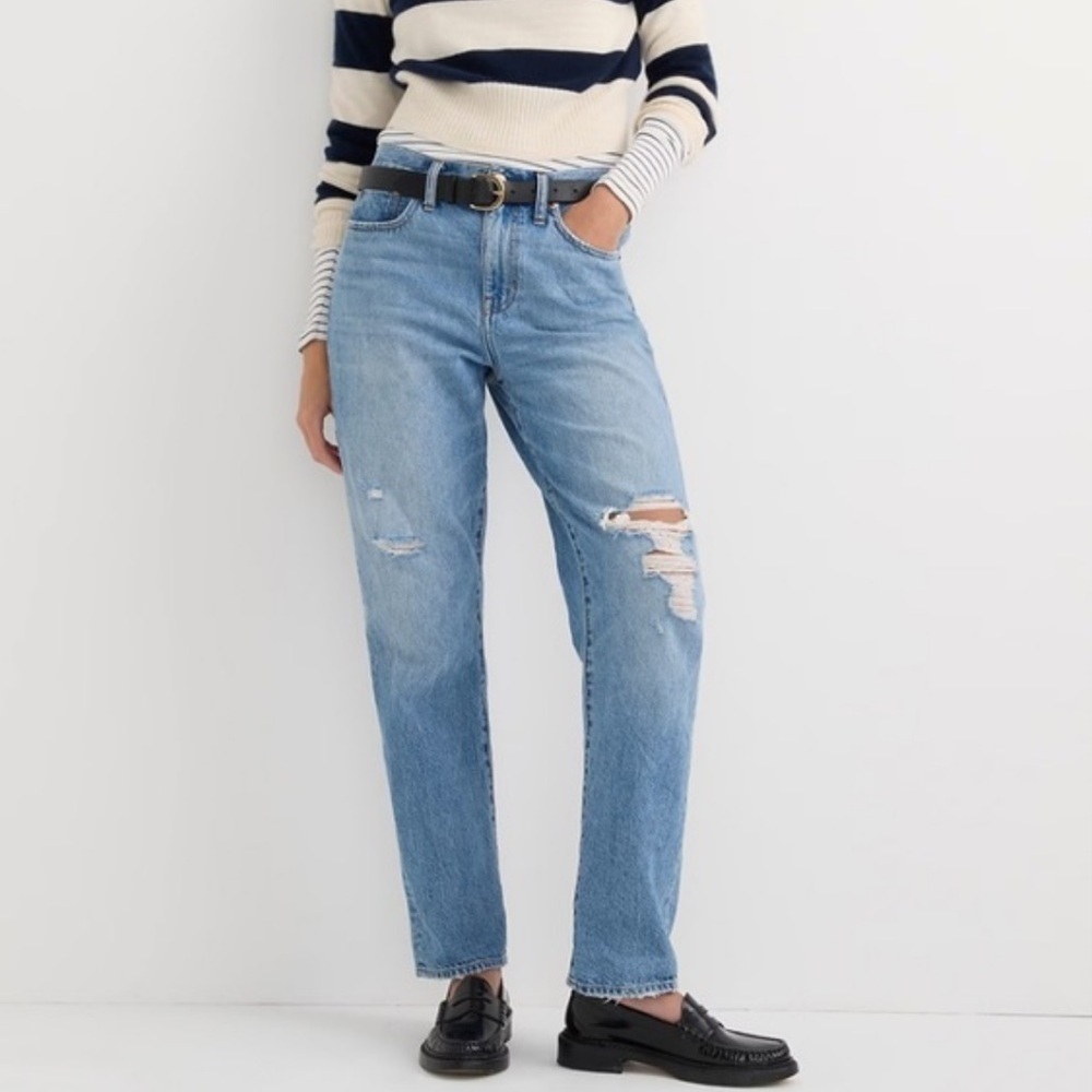 J CREW Women's Blue Slouchy boyfriend jean SIZE 26 BH774